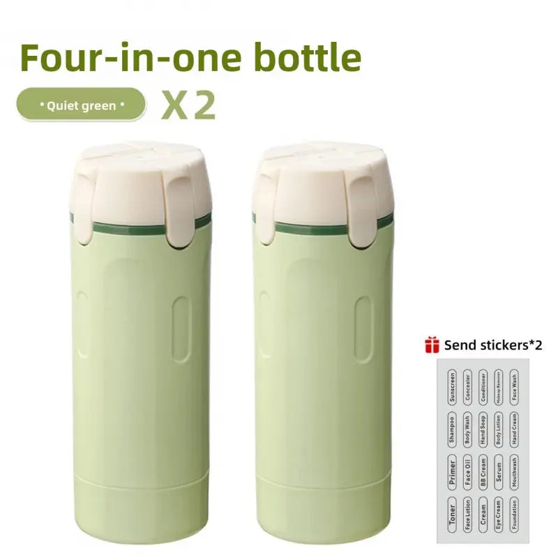 4-in-1 Travel Shampoo Dispenser | Portable Cosmetic Storage Bottle | Compact & Leak-Proof